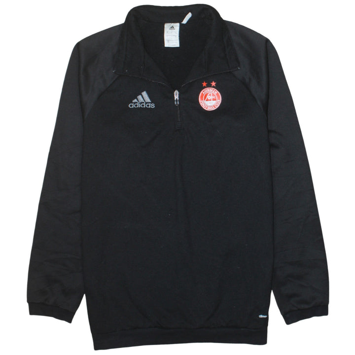Adidas Men’s Black 1/4 Zip Aberdeen FC Sweatshirt Size L