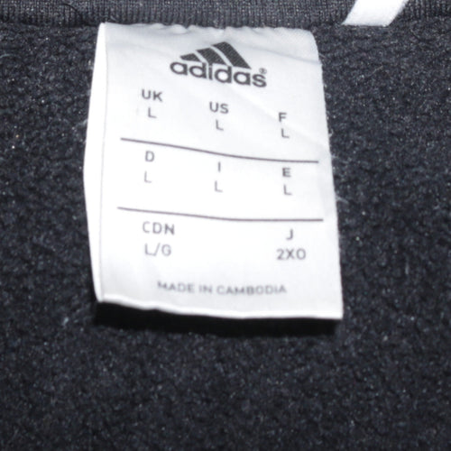 Adidas Men’s Black 1/4 Zip Aberdeen FC Sweatshirt Size L