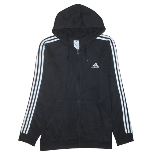 Adidas Men's Black XL Full Zip Hoodie Sportswear Jacket