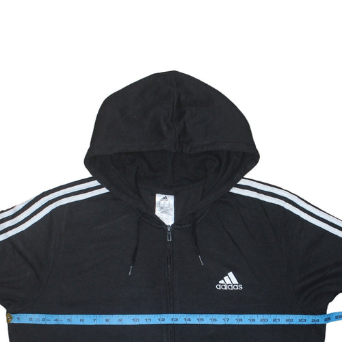 Adidas Men's Black XL Full Zip Hoodie Sportswear Jacket
