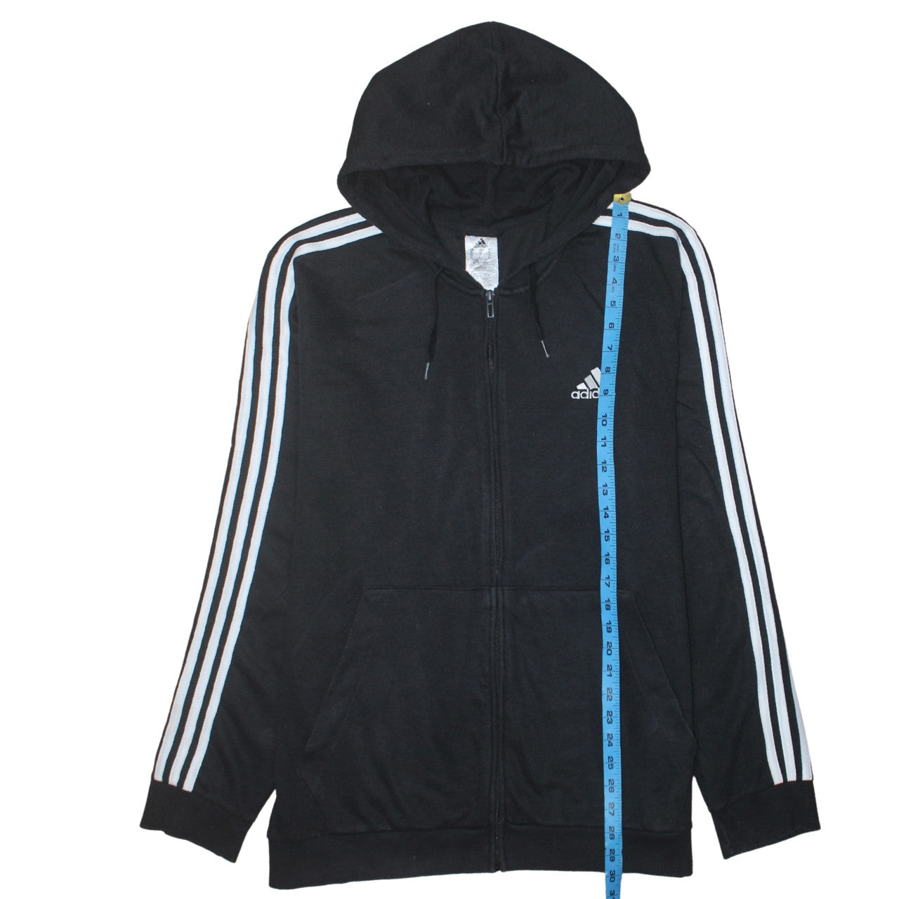 Adidas Men's Black XL Full Zip Hoodie Sportswear Jacket