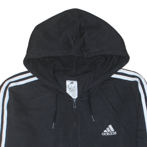 Adidas Men's Black XL Full Zip Hoodie Sportswear Jacket