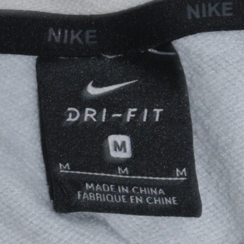 Nike Men's Grey Dri-FIT Pullover Hoodie M Regular Fit Sportswear