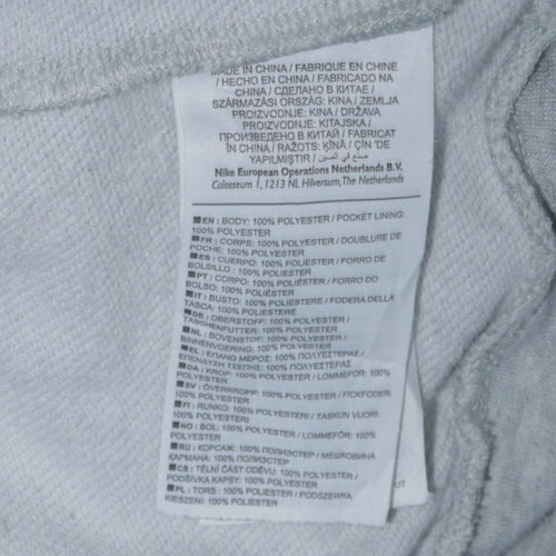 Nike Men's Grey Dri-FIT Pullover Hoodie M Regular Fit Sportswear