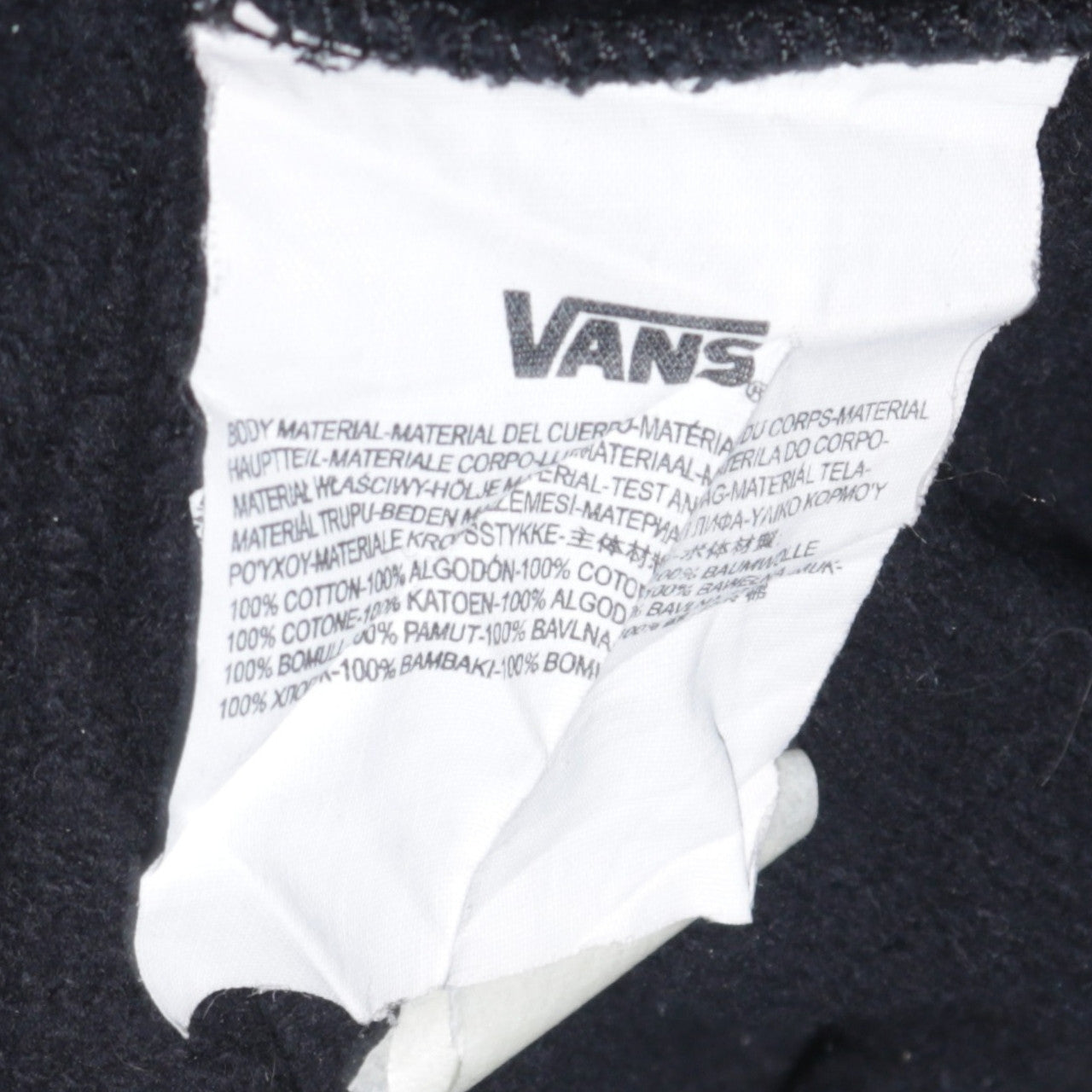 Vans Men’s Black Tropical Flamingo Print Cotton Crew Neck Sweatshirt L