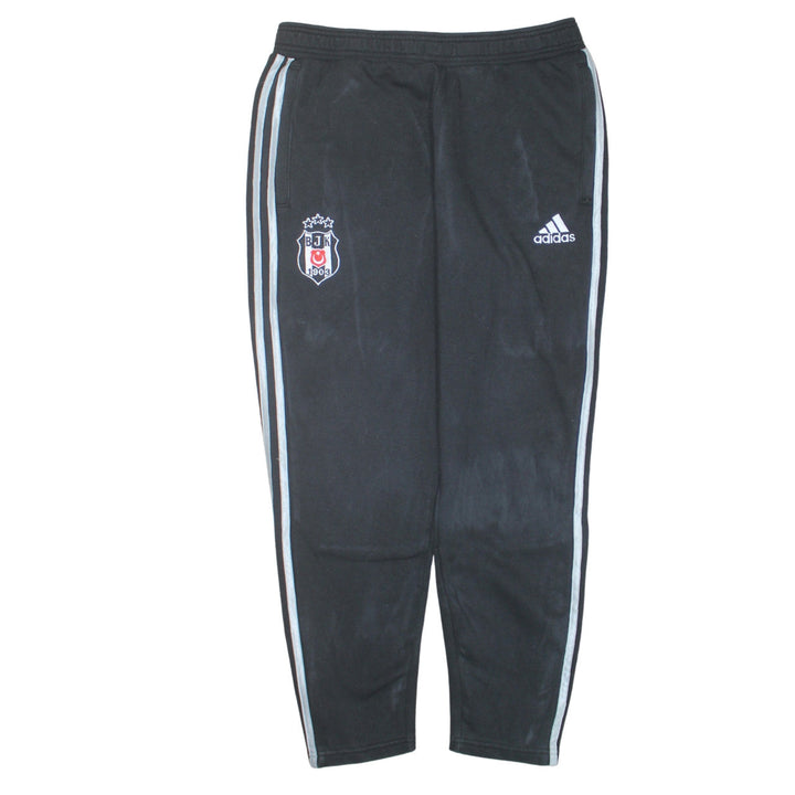 Adidas Mens Black L Track Pants Football Tapered Joggers