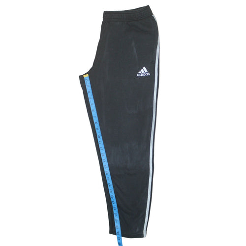 Adidas Mens Black L Track Pants Football Tapered Joggers