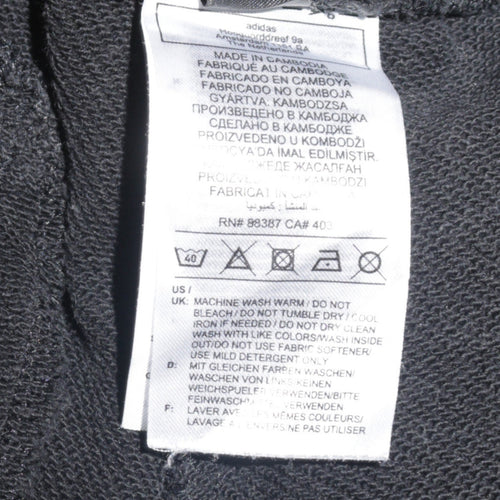 Adidas Mens Black L Track Pants Football Tapered Joggers