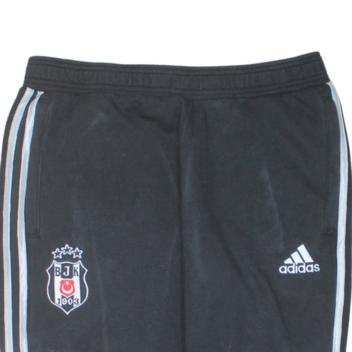 Adidas Mens Black L Track Pants Football Tapered Joggers