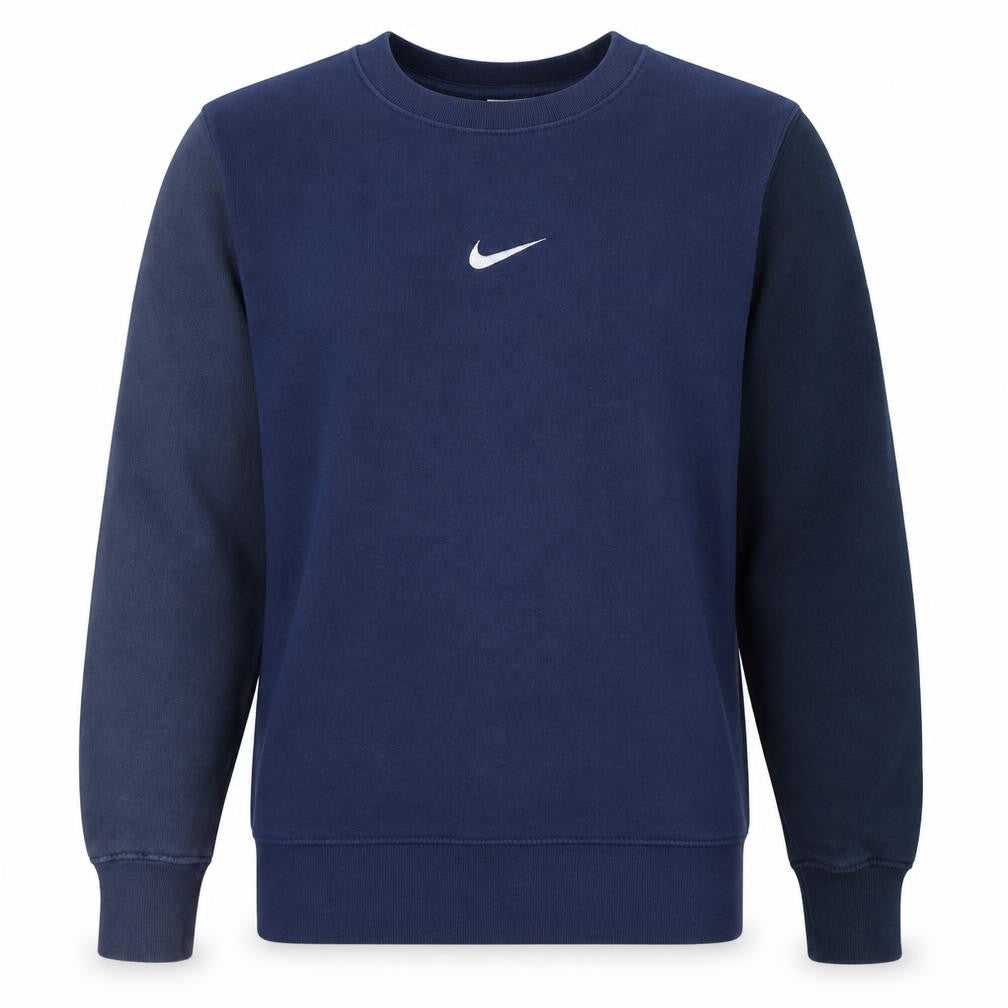Front view of Nike Men Blue XS Crew Neck Pullover Sweatshirt