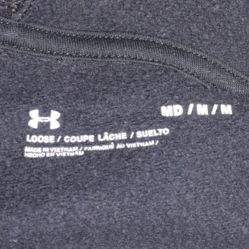 Under Armour Men's Black Pullover Hoodie Size M Relaxed Fit