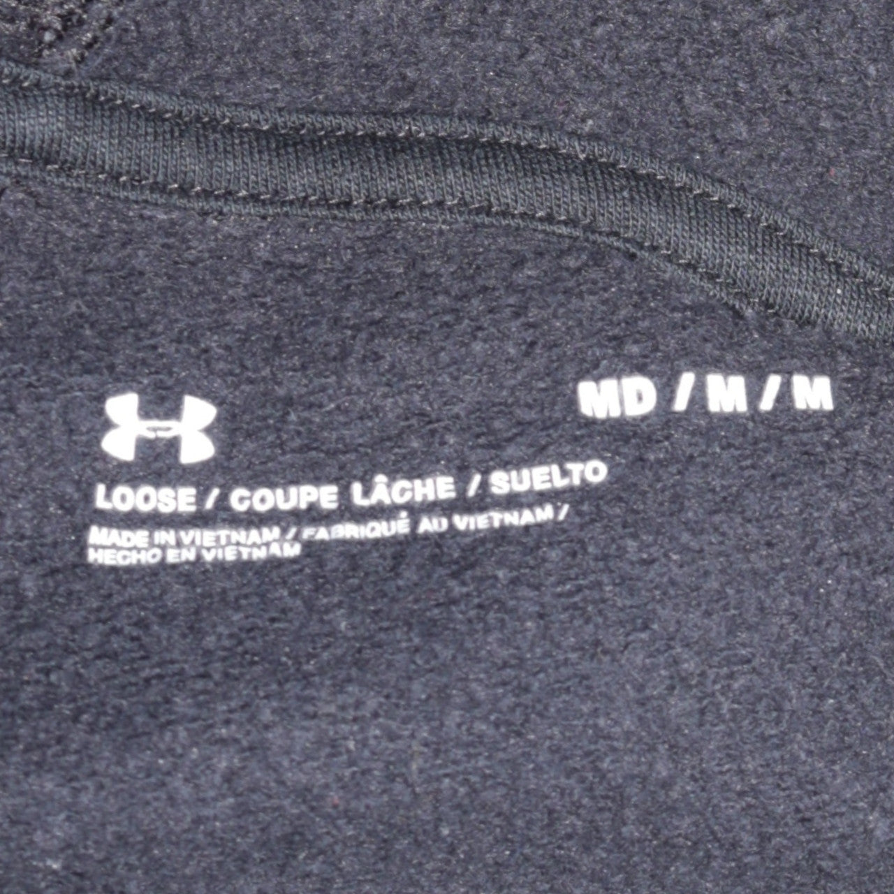 Under Armour Men's Black Pullover Hoodie Size M Relaxed Fit
