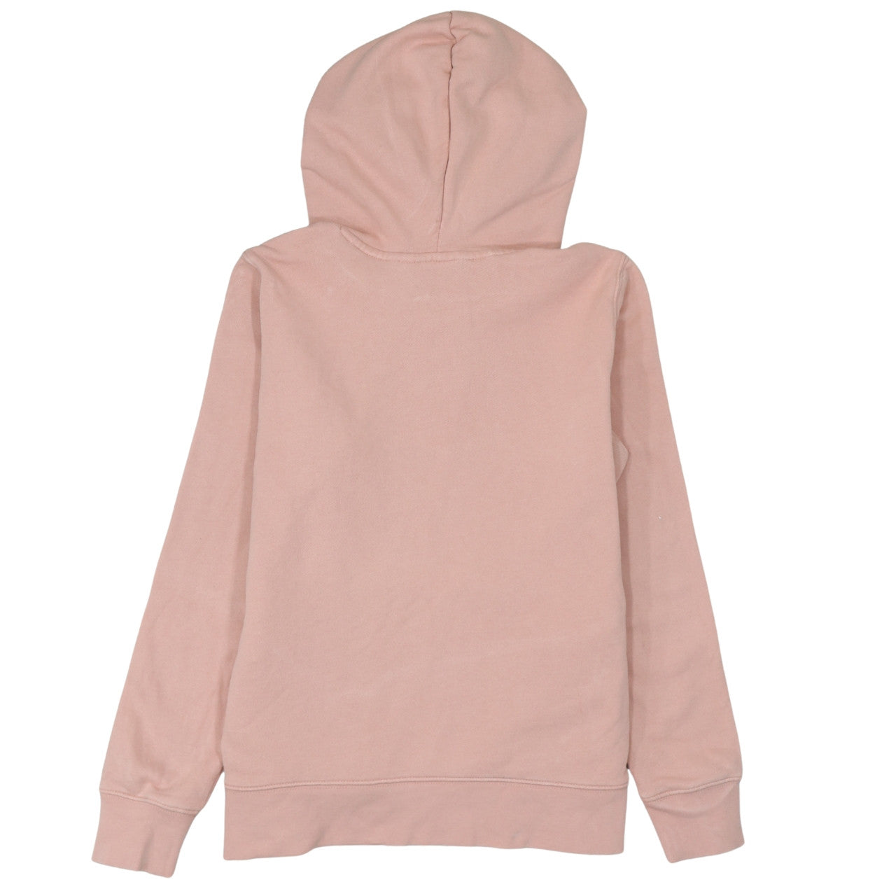 Adidas Womens Pink Hoodie Size 10 Pullover Trefoil Logo Cotton