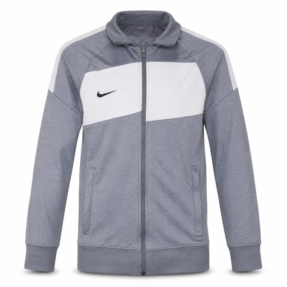 Nike Men's Grey Dri-Fit Track Jacket Size S Full Zip Polyester