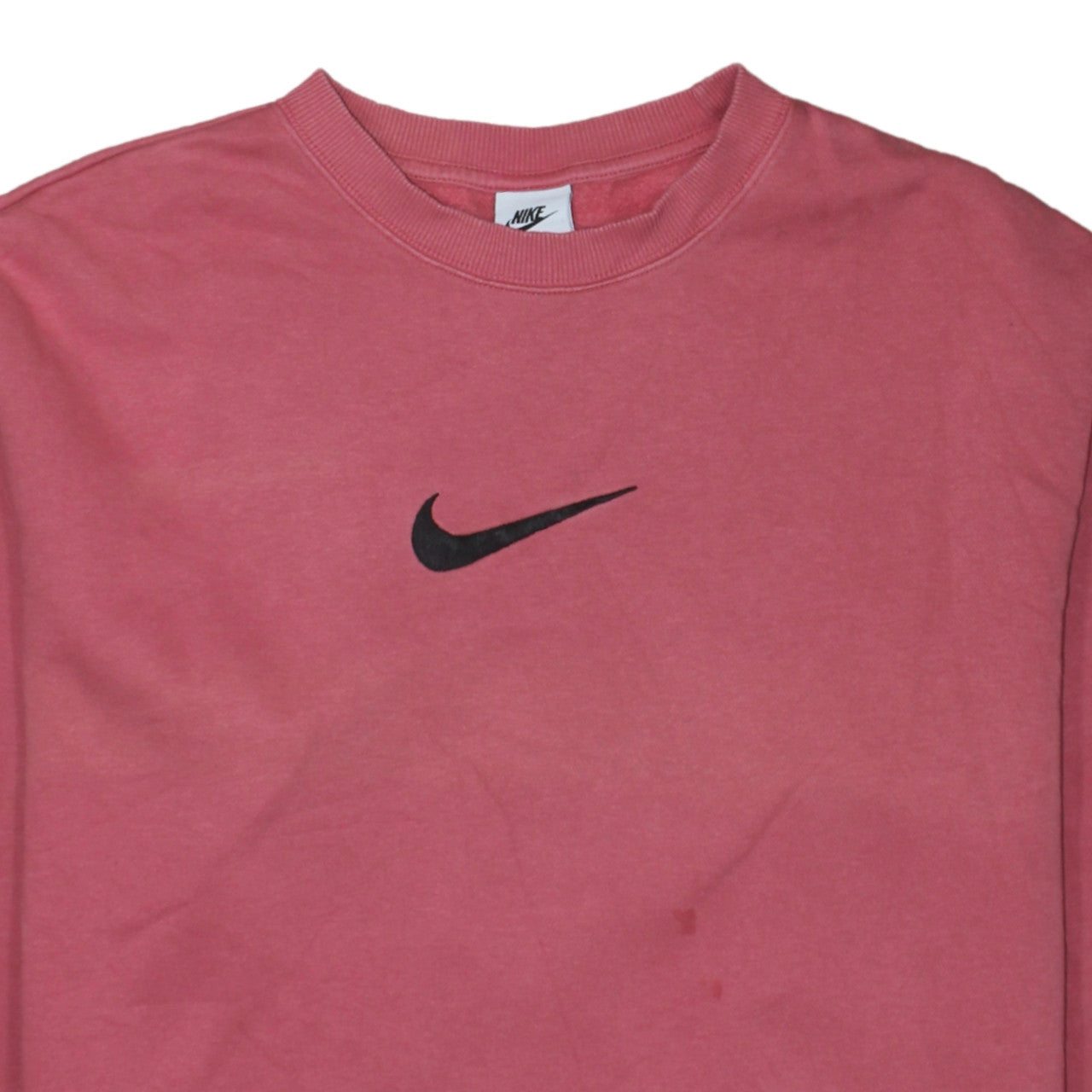 Nike Womens Pink Crew Neck Pullover Sweatshirt Small Cotton Blend