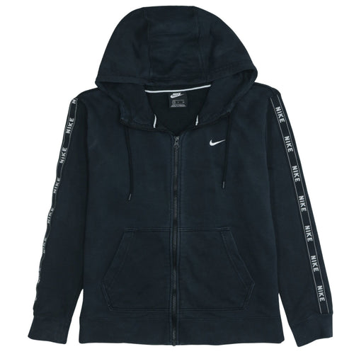 Nike Men's Black Full Zip Hoodie Small Logo Sportswear