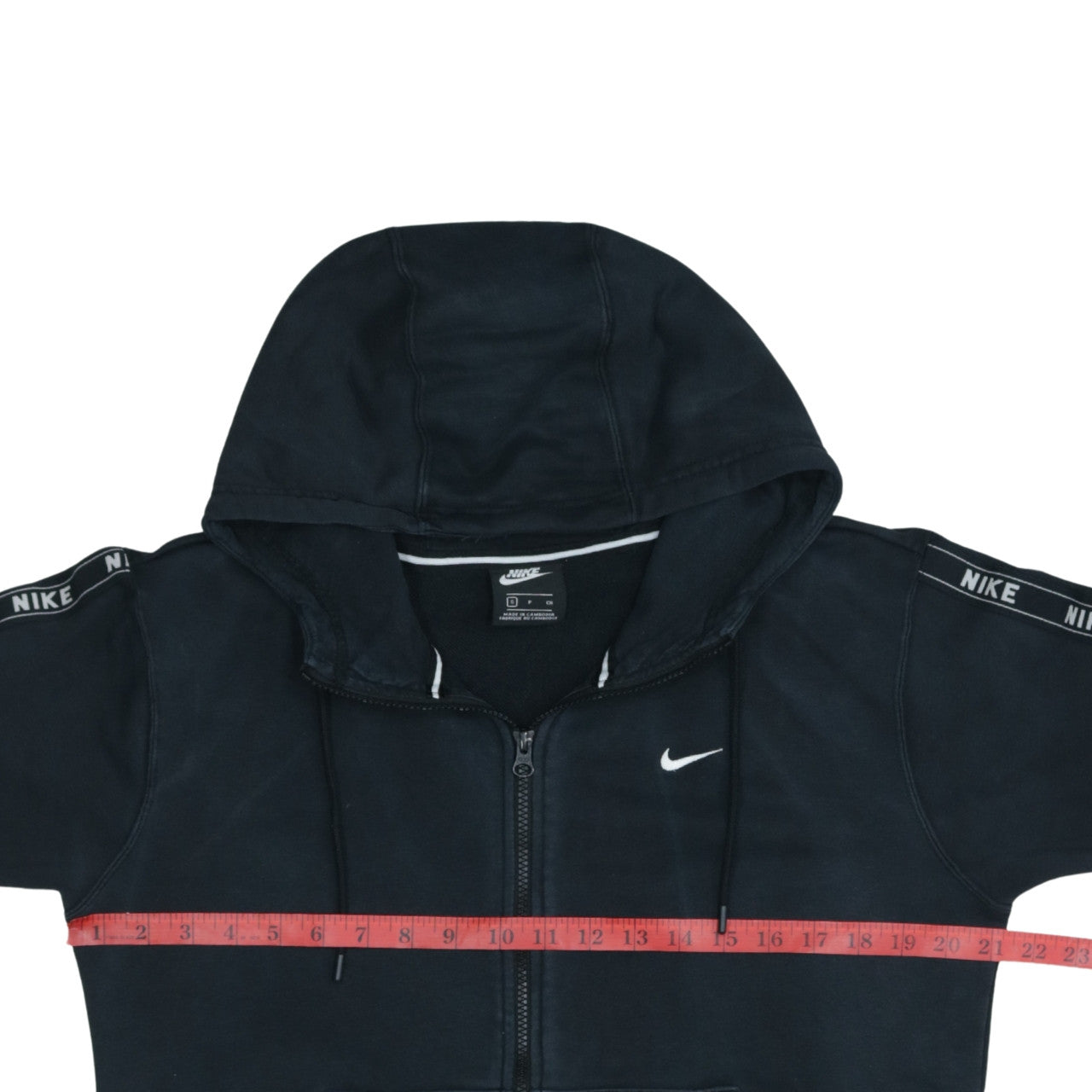 Nike Men's Black Full Zip Hoodie Small Logo Sportswear