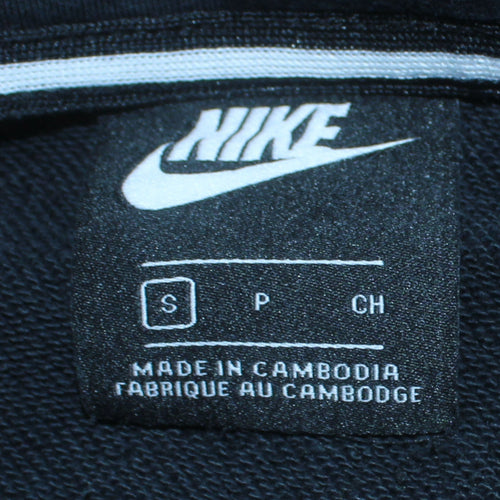 Nike Men's Black Full Zip Hoodie Small Logo Sportswear