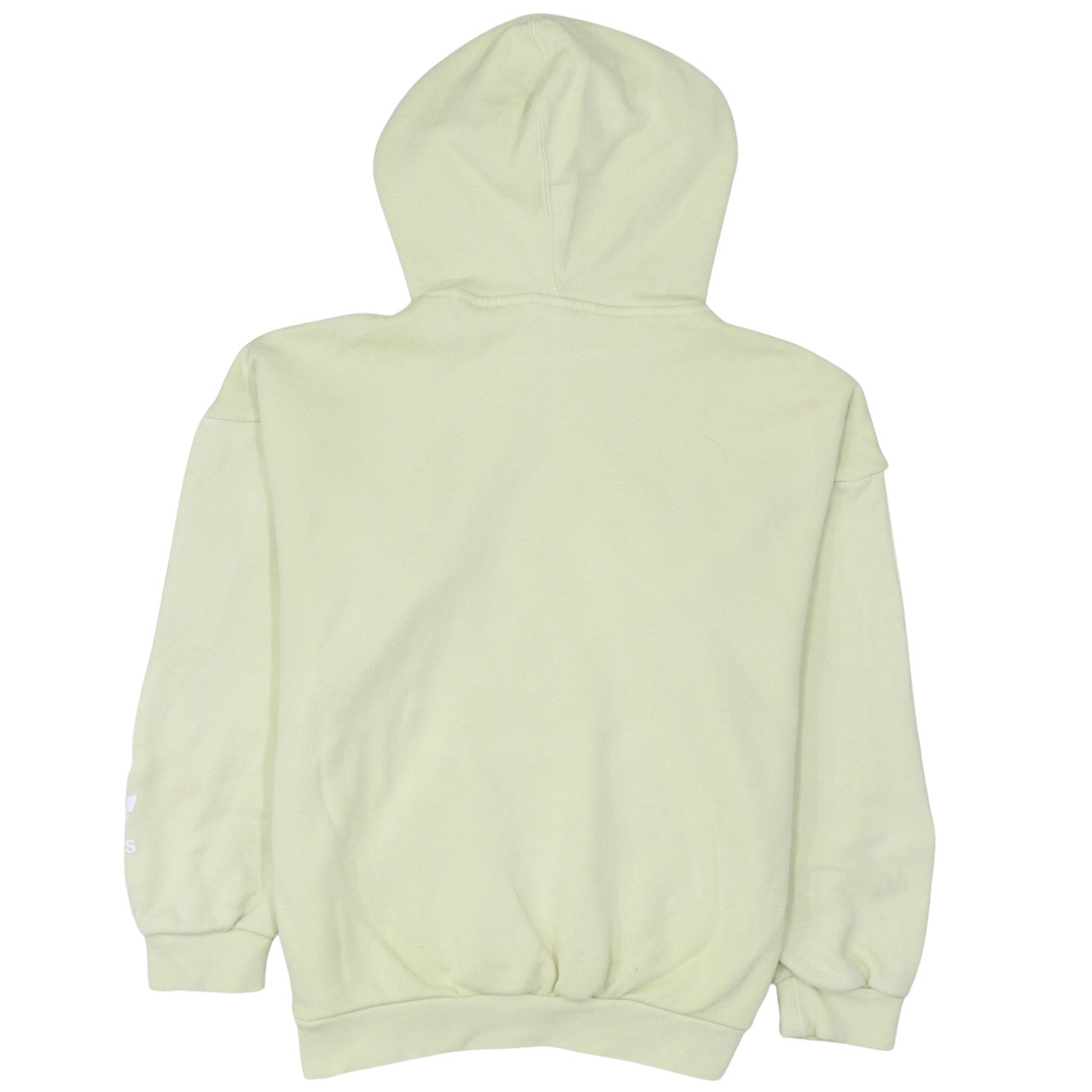 Adidas Womens Yellow Hooded Pullover Sweatshirt Size 10 Regular