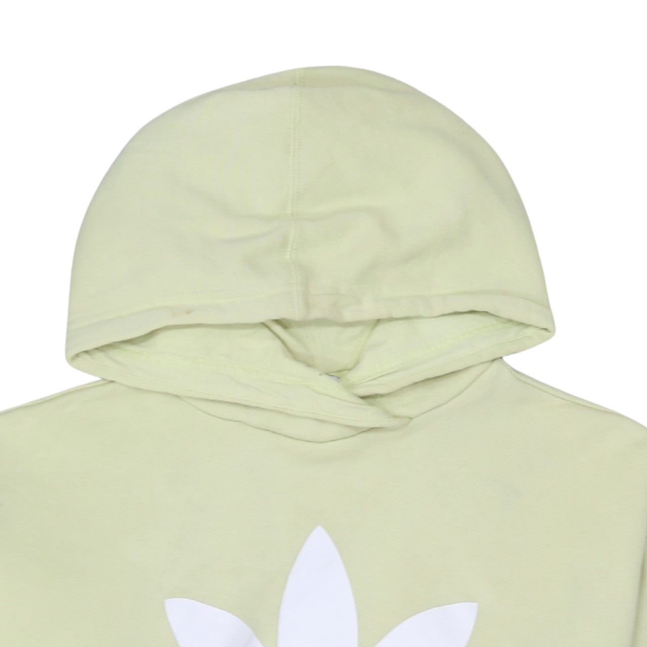Adidas Womens Yellow Hooded Pullover Sweatshirt Size 10 Regular