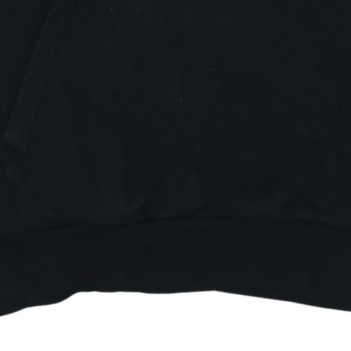 Ellesse Men's Black Pullover Hoodie S Embroidered Logo Fleece