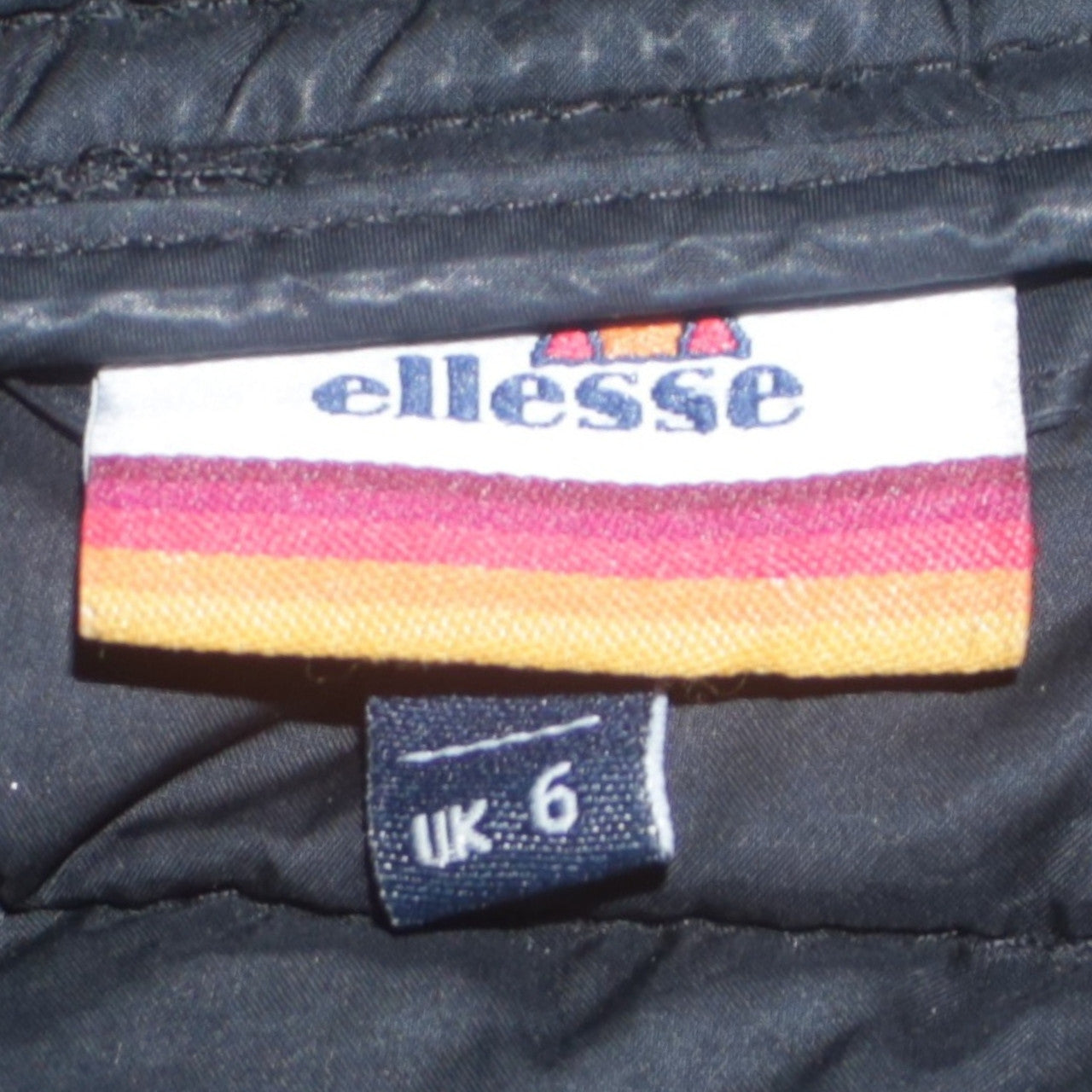 Ellesse Women's Black Hooded Puffer Jacket Size 6 Regular Fit