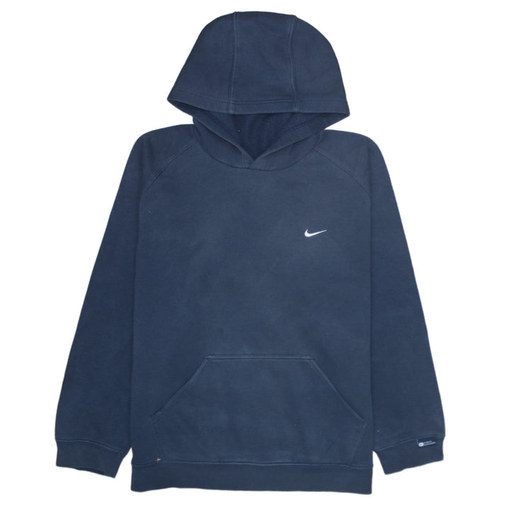 Nike Boys Blue Pullover Fleece Hoodie L 14-15 Years Regular Fit
