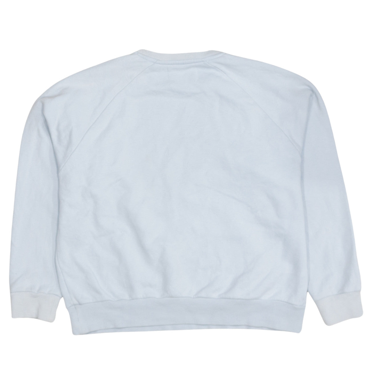 FILA Women Light Blue Crew Neck Sweatshirt Size L Cotton Blend Logo