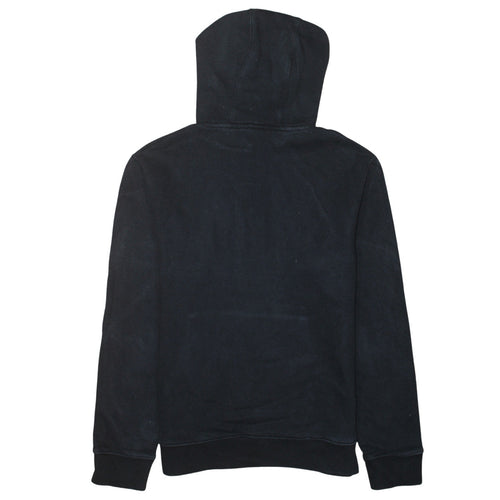 The North Face Men's Black Pullover Hoodie L Logo Cotton Fleece