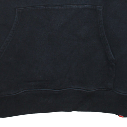 The North Face Men's Black Pullover Hoodie L Logo Cotton Fleece
