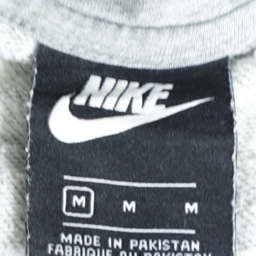 Nike Men's Grey Pullover Hoodie Size M Regular Fit Sportswear