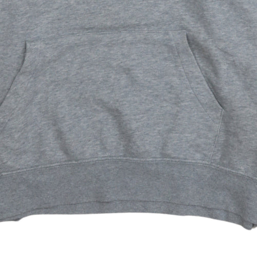 Nike Men's Grey Pullover Hoodie Size M Regular Fit Sportswear