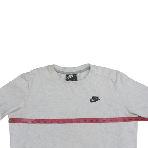 Nike Men's Grey Small Pullover Crew Neck Sweatshirt