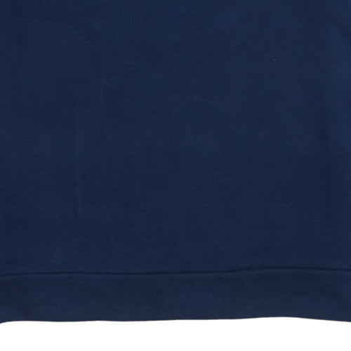 Adidas Men's Blue XL Crew Neck Fleece Sweatshirt Pullover