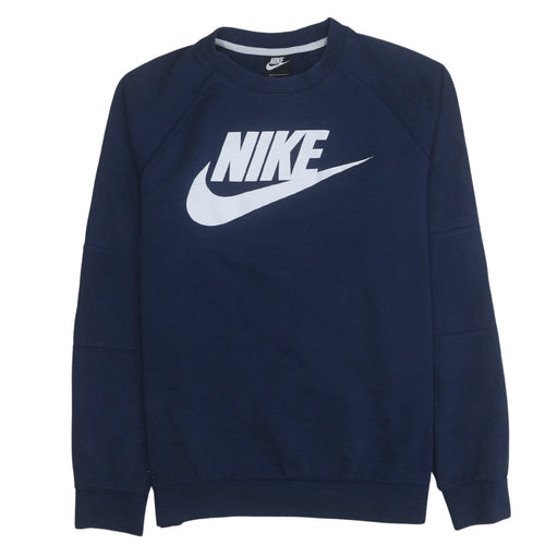 Nike Men's Blue Crew Neck Pullover Sweatshirt M Regular Fit