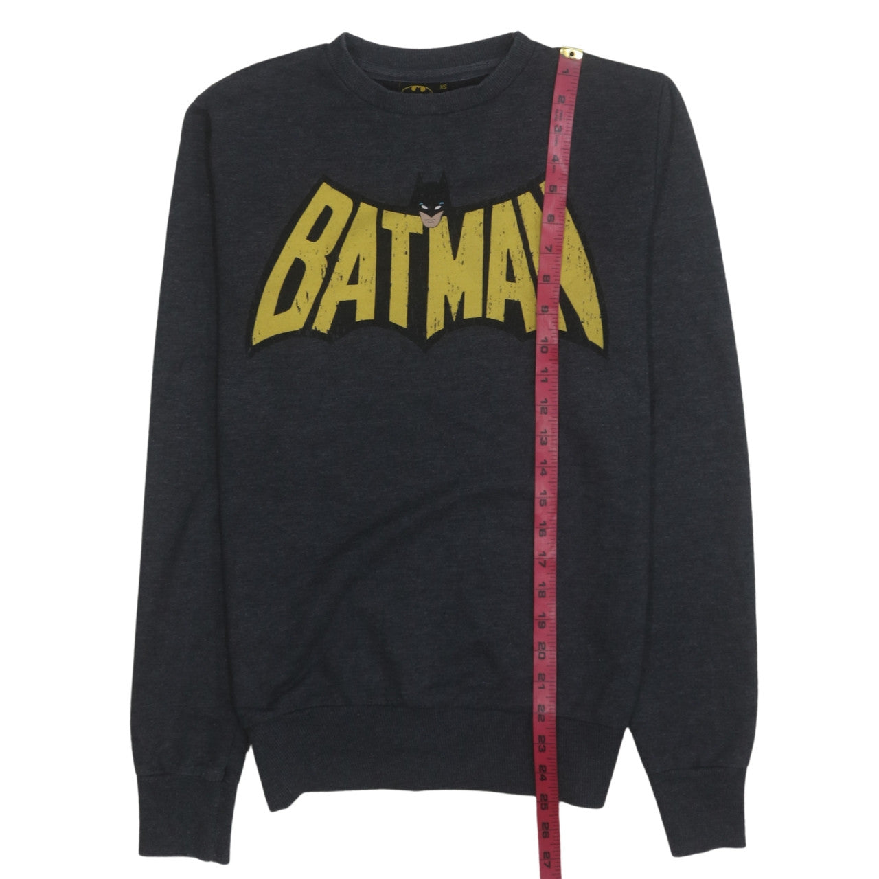 Batman Men's Black Graphic Pullover Sweatshirt XS