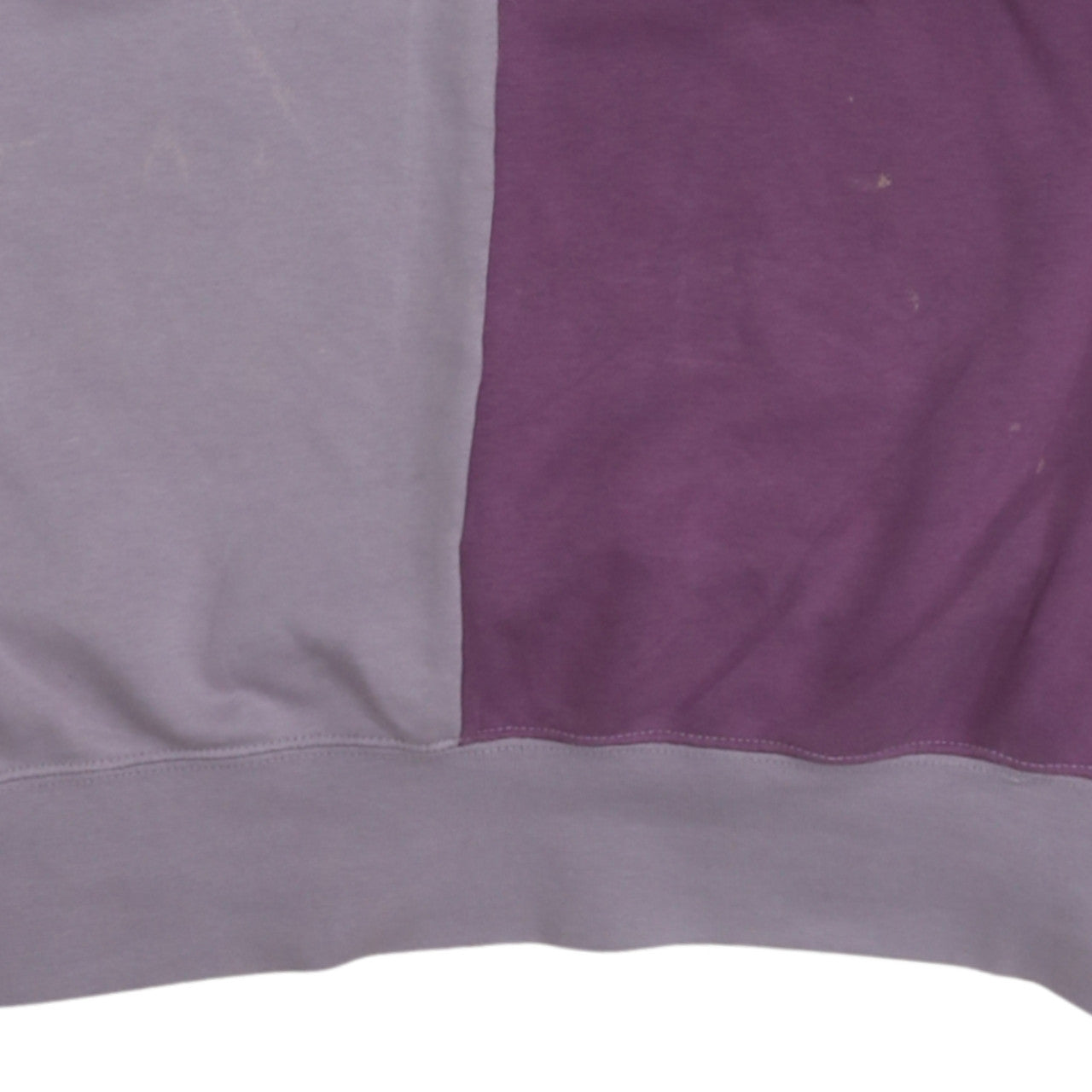 Nike Womens Purple Two Tone Crew Neck Pullover Sweatshirt Size S
