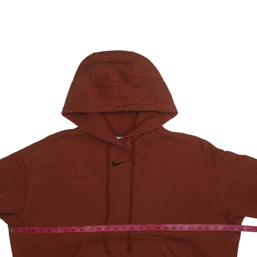 Nike Women’s Brown Pullover Hoodie Large Cotton Blend Casual