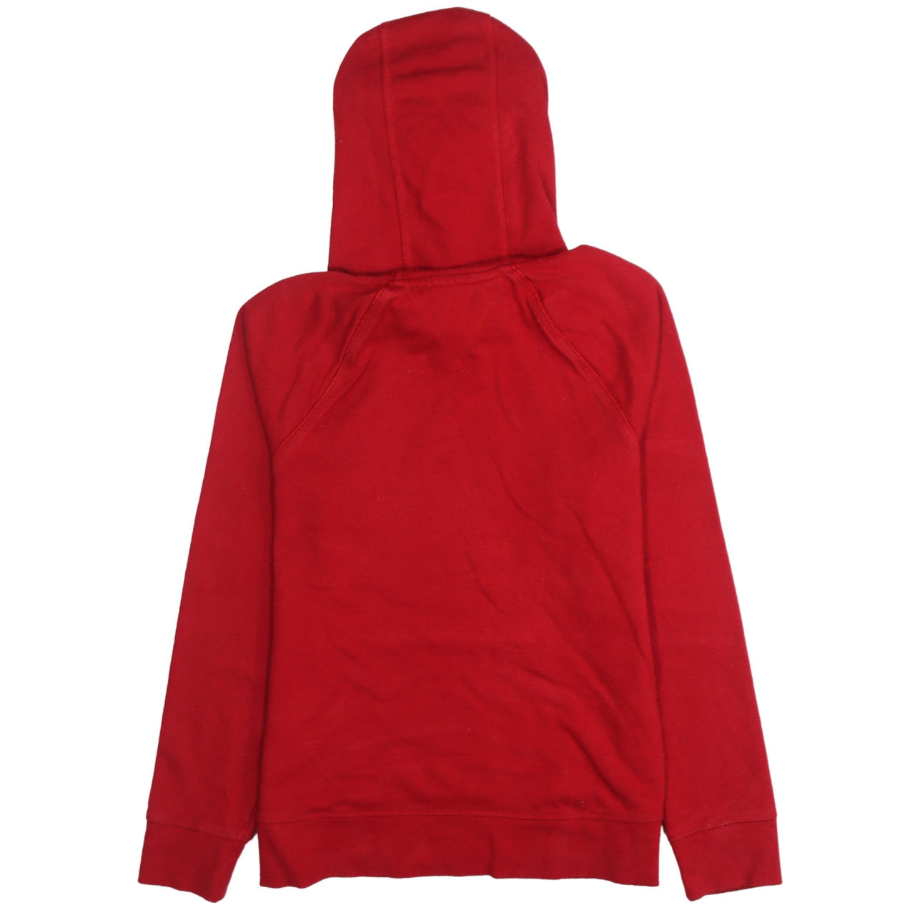 Tommy Hilfiger Women Red Pullover Hoodie Medium Cotton Blend