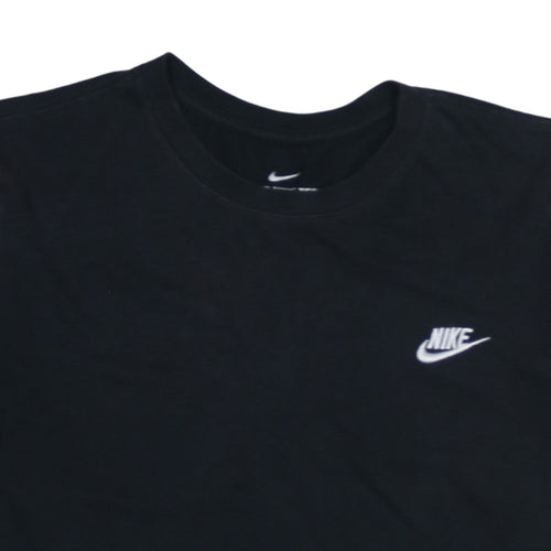 Nike Men's Black L Crew Neck Cotton Logo Classic T-Shirt