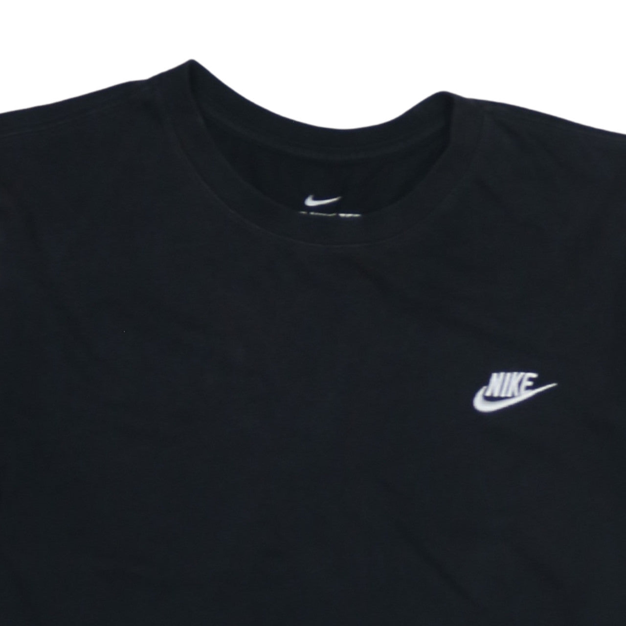 Nike Men's Black L Crew Neck Cotton Logo Classic T-Shirt