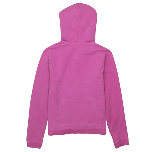 GAP Girls Pink Pullover Hoodie Size 14-16 Years Logo Lined Fleece