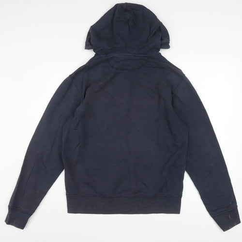 Timberland Men's Blue Logo Pullover Hoodie Size M Regular Fit