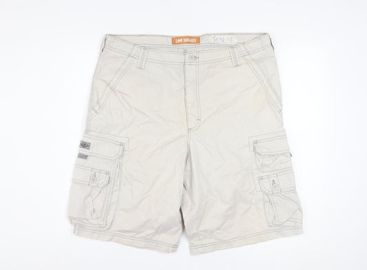 Lee Dungarees Men's Beige Cargo Shorts Size 36 Regular Fit