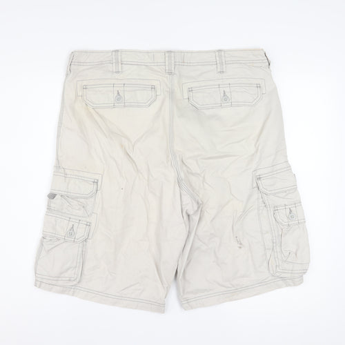 Lee Dungarees Men's Beige Cargo Shorts Size 36 Regular Fit