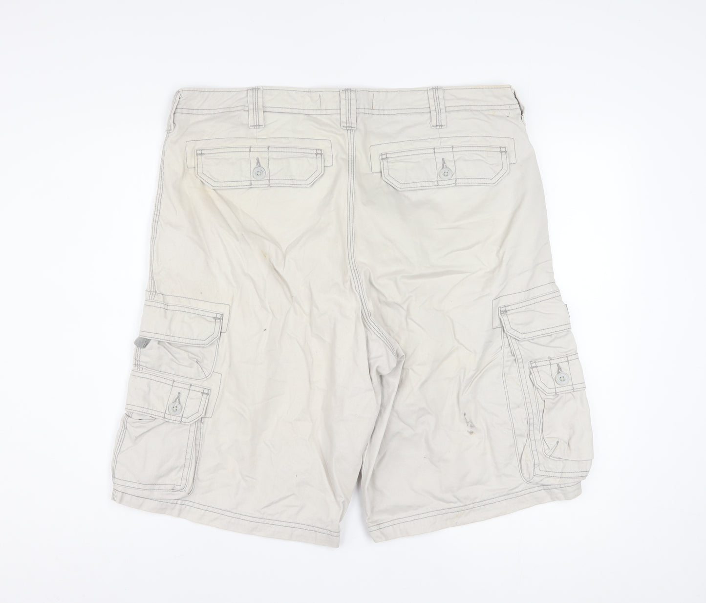 Lee Dungarees Men's Beige Cargo Shorts Size 36 Regular Fit