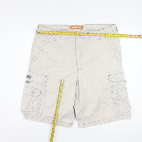 Lee Dungarees Men's Beige Cargo Shorts Size 36 Regular Fit