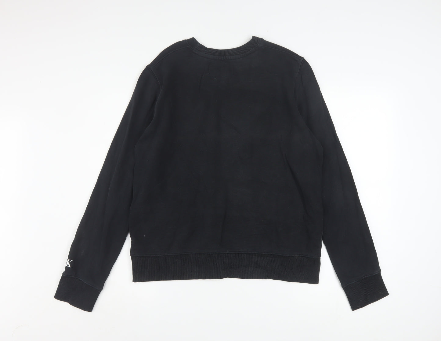 Calvin Klein Jeans Men's Black Logo Crew Neck Sweatshirt Size L