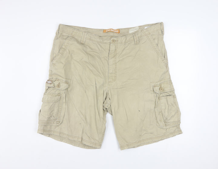 Lee Dungarees Men's Beige Cargo Shorts Size 42 Cotton Casual