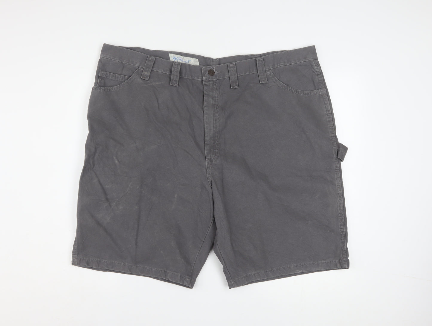Wrangler Men's Grey Cotton Cargo Carpenter Shorts Size 44